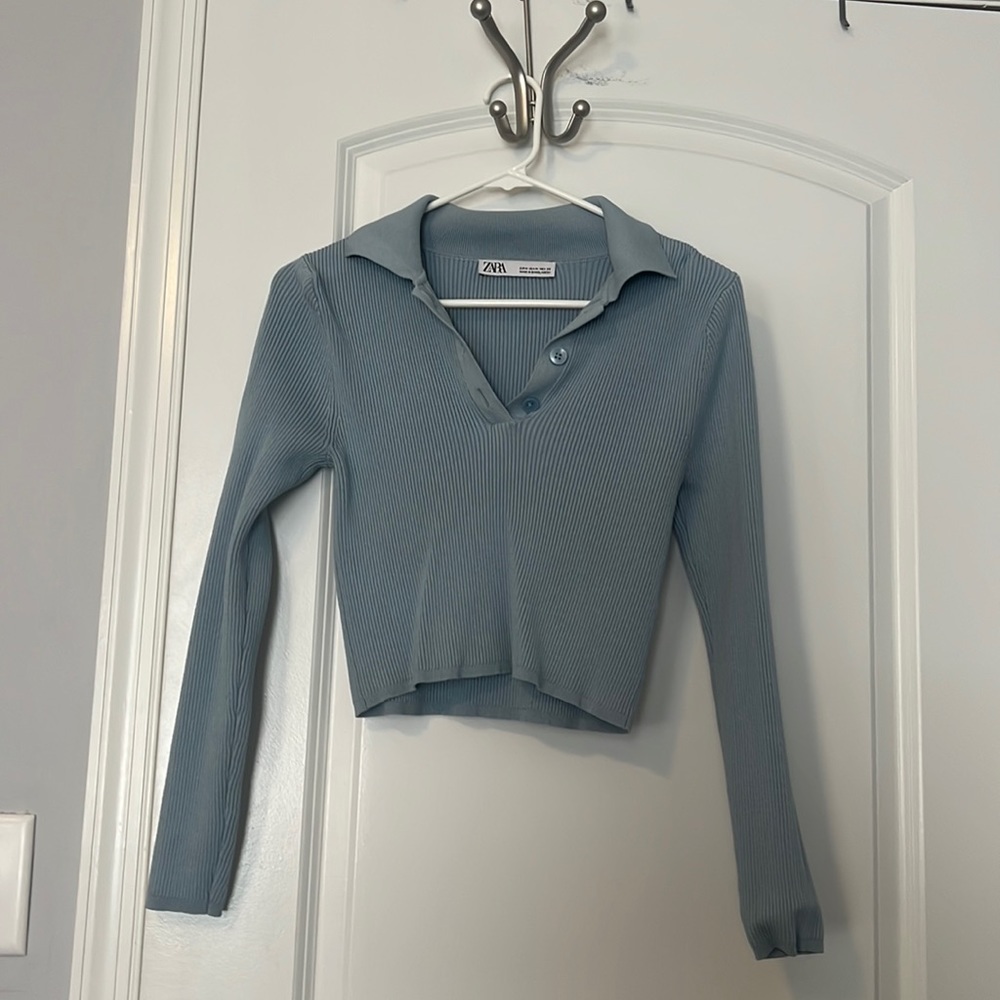 ZARA Cropped Polo